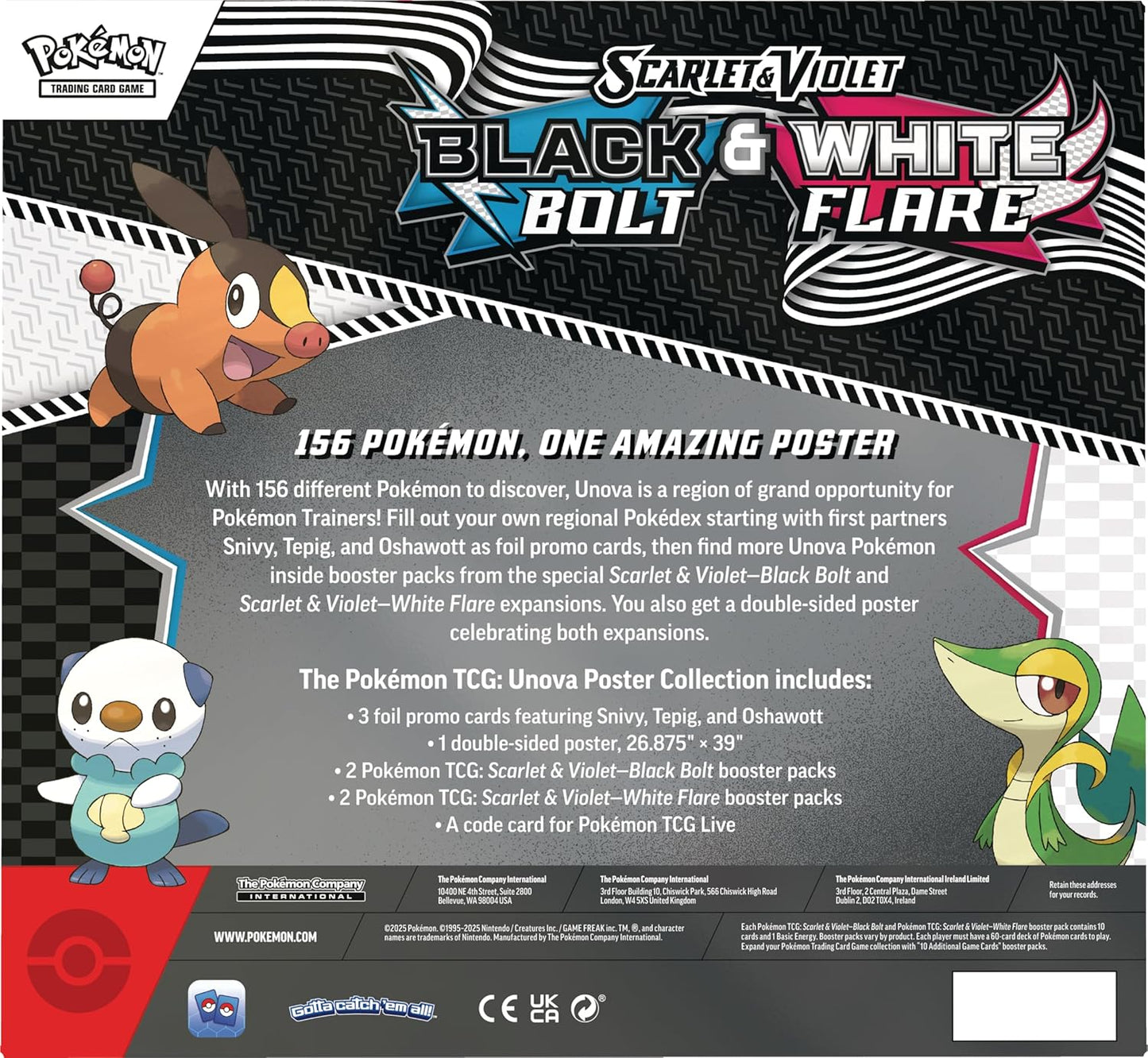 Pokemon TCG Black Bolt/White Flare Poster Collection