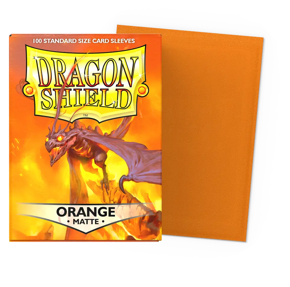 Dragon Shield Sleeves: Standard Matte - Orange (100 ct.)