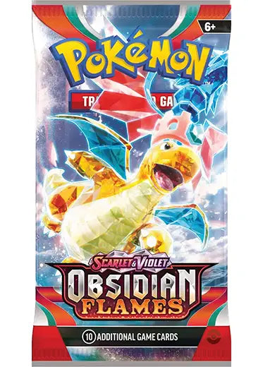 Pokemon TCG Scarlet Violet Obsidian Flames Booster Pack arte Dragonite 10 cartas English Edition - Lofty TCG San Pedro Garza García