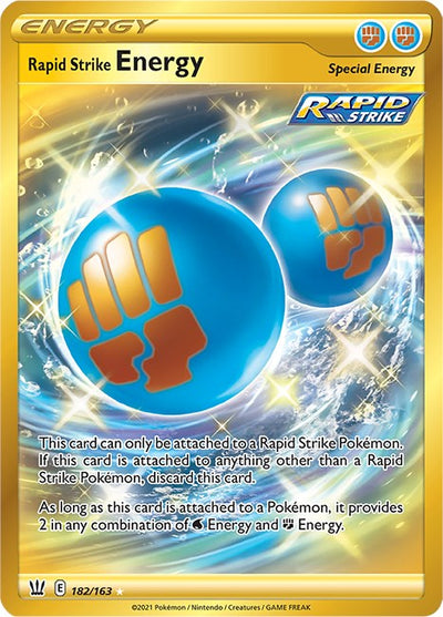 Rapid Strike Energy (Secret) [SWSH05 - 182/163]