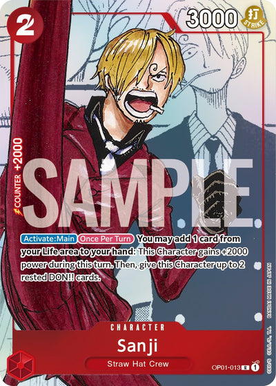 Sanji - OP01-013 (Alternate Art) [OP-PR - OP01-013]