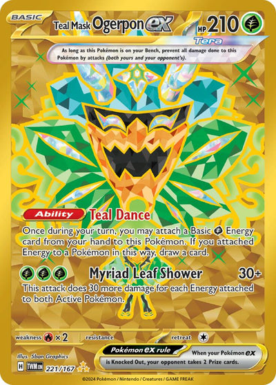 Teal Mask Ogerpon ex - 221/167 [TWM - 221/167]