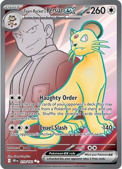 Team Rocket's Persian ex - 219/182 [DRI - 219/182]