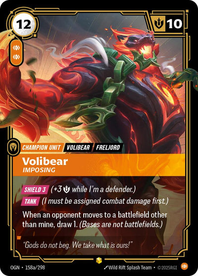 Volibear, Imposing (Alternate Art) [OGN - 158a/298]