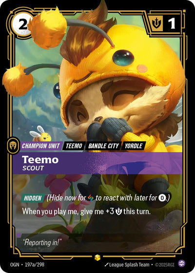 Teemo, Scout (Alternate Art) [OGN - 197a/298]