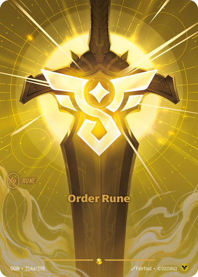 Order Rune (Alternate Art) [OGN - 214a/298]