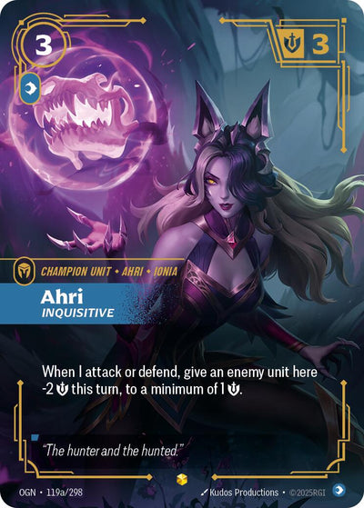 Ahri, Inquisitive (Alternate Art) [OGN - 119a/298]