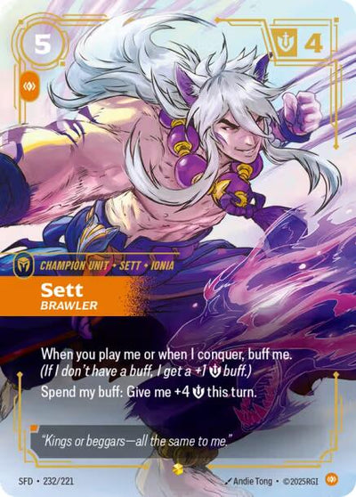 Sett, Brawler (Overnumbered) [SFD - 232/221]