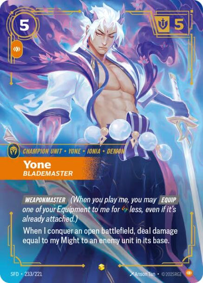 Yone, Blademaster (Overnumbered) [SFD - 233/221]