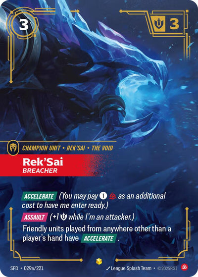 Rek'Sai, Breacher (Alternate Art) [SFD - 029a/221]