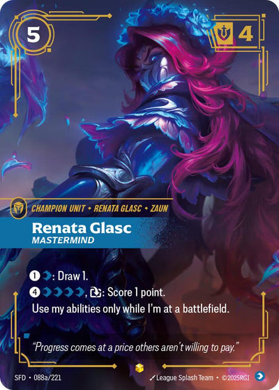 Renata Glasc, Mastermind (Alternate Art) [SFD - 088a/221]