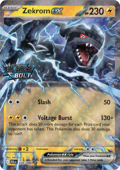 Zekrom ex (Black Bolt Stamped) [MCAP - 034/086]