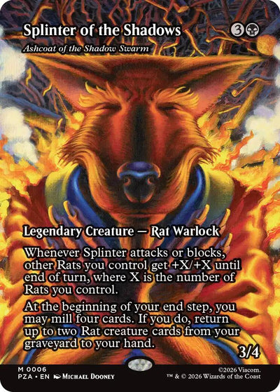Splinter of the Shadows - Ashcoat of the Shadow Swarm (Borderless) [PZA - 6]