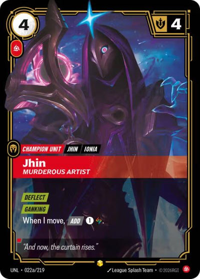 Jhin, Murderous Artist (Alternate Art) [UNL - 022a/219]