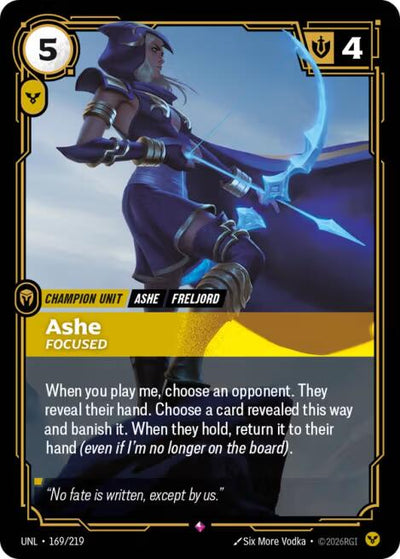 Ashe, Focused [UNL - 169/219]