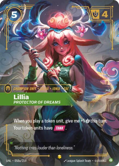Lillia, Protector of Dreams (Alternate Art) [UNL - 058a/219]