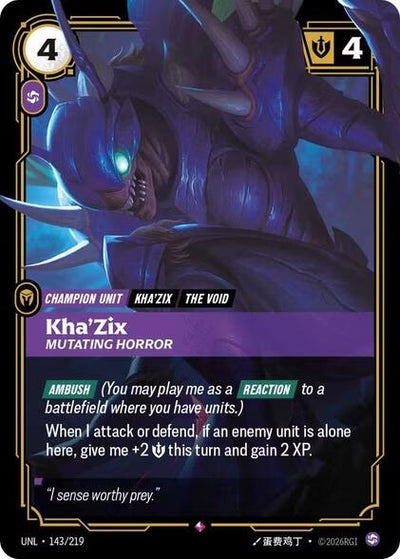 Kha'Zix, Mutating Horror [UNL - 143/219]