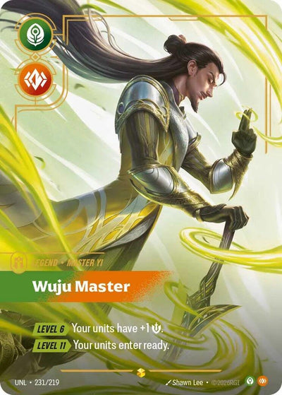 Master Yi, Wuju Master (Overnumbered) [UNL - 231/219]