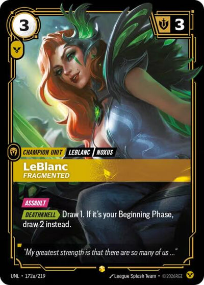 LeBlanc, Fragmented (Alternate Art) [UNL - 172a/219]