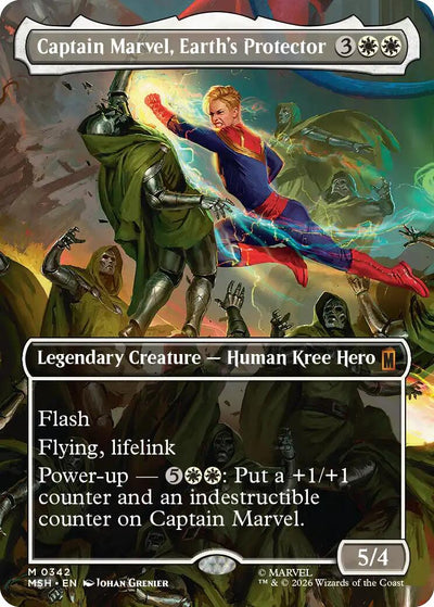 Captain Marvel, Earth's Protector (Borderless) (0342) [MSH - 342]