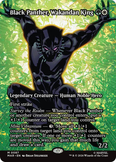 Black Panther, Wakandan King (Borderless) [MAR - 87]