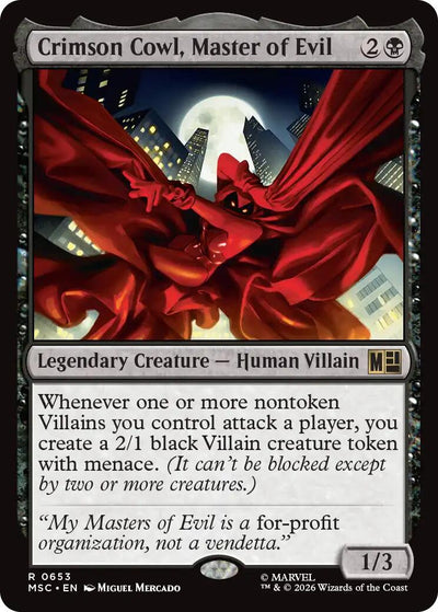 Crimson Cowl, Master of Evil [MSC - 653]
