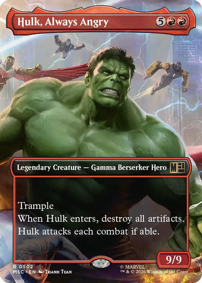 Hulk, Always Angry (Borderless) [MSC - 502]