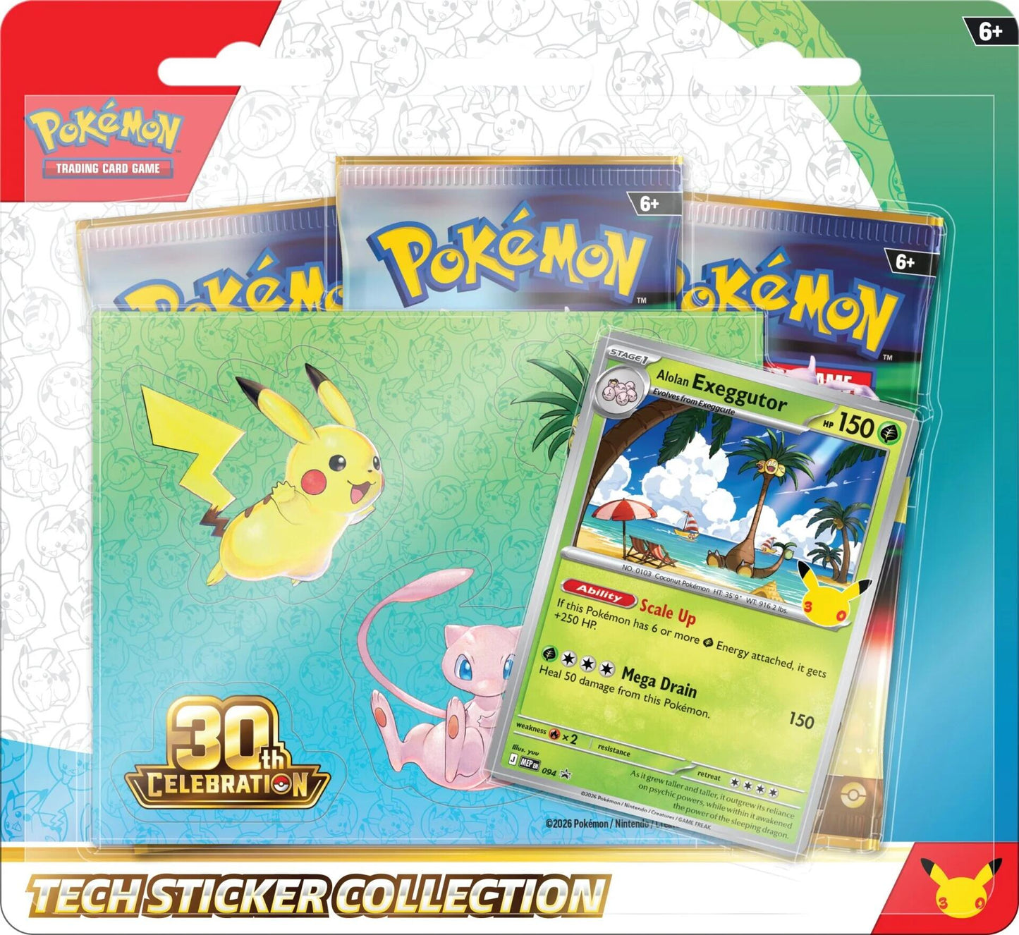 Pokémon TCG 30th Celebration Tech Sticker Collection Alolan Exeggutor - Lofty TCG