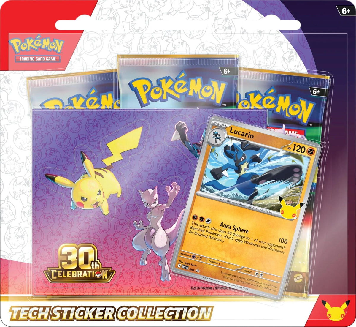 Pokémon TCG 30th Celebration Tech Sticker Collection Lucario - Lofty TCG