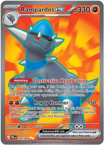 Rampardos ex - 100/084 [PBL - 100/084]