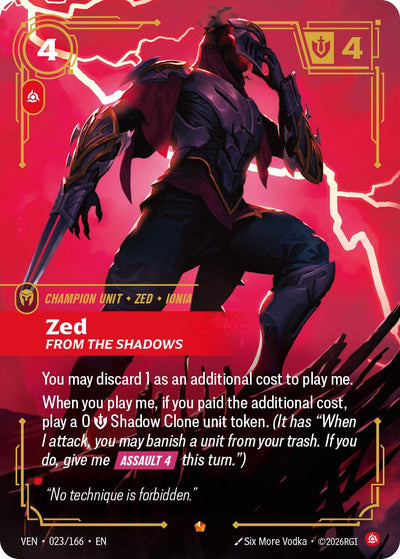 Zed, From the Shadows [VEN - 023/166]