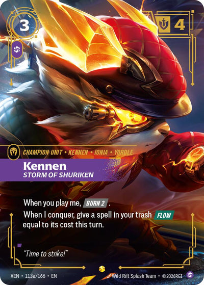 Kennen, Storm of Shuriken (Alternate Art) [VEN - 113a/166]
