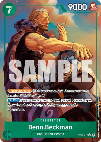 Benn.Beckman (Alternate Art) [OP17 - OP17-027]
