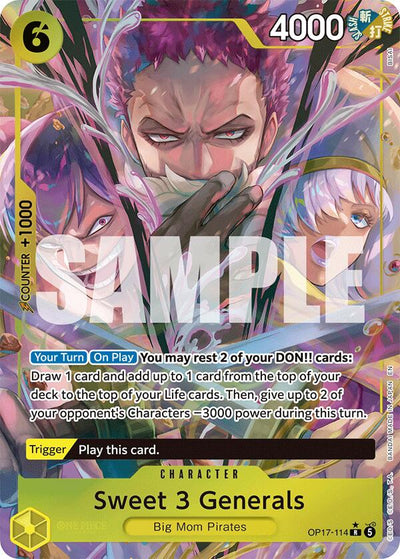 Sweet 3 Generals (Alternate Art) [OP17 - OP17-114]