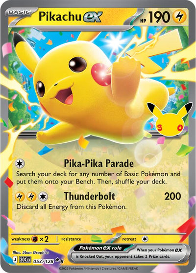 Pikachu ex - 053/128 [30C]