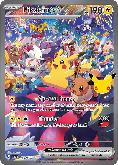Pikachu ex - 150/128 [30C - 150/128]