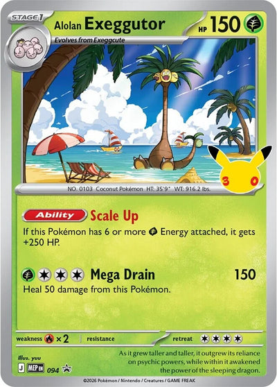 Alolan Exeggutor - 094 (30th Celebration) [MEP - 094]