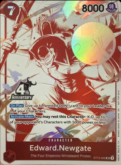 Edward.Newgate (4th Anniversary Treasure Campaign Pack) [OP-PR - ST15-002]