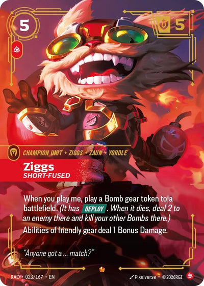Ziggs, Short-Fused [RAD - 023/167]