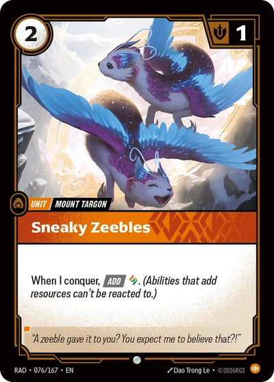 Sneaky Zeebles [RAD - 076/167]