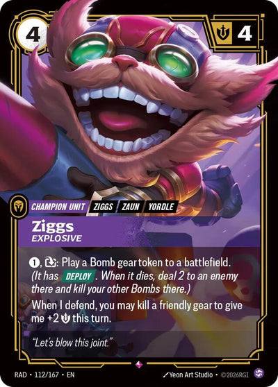 Ziggs, Explosive [RAD - 112/167]