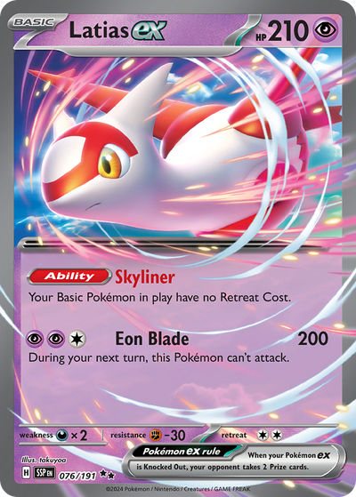 Latias ex · Surging Sparks (76/191)
