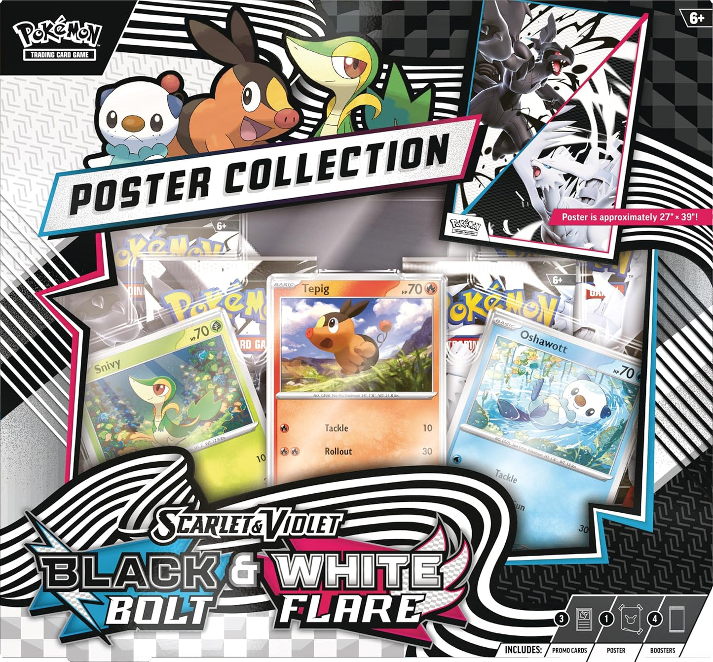 Pokemon TCG Black Bolt/White Flare Poster Collection