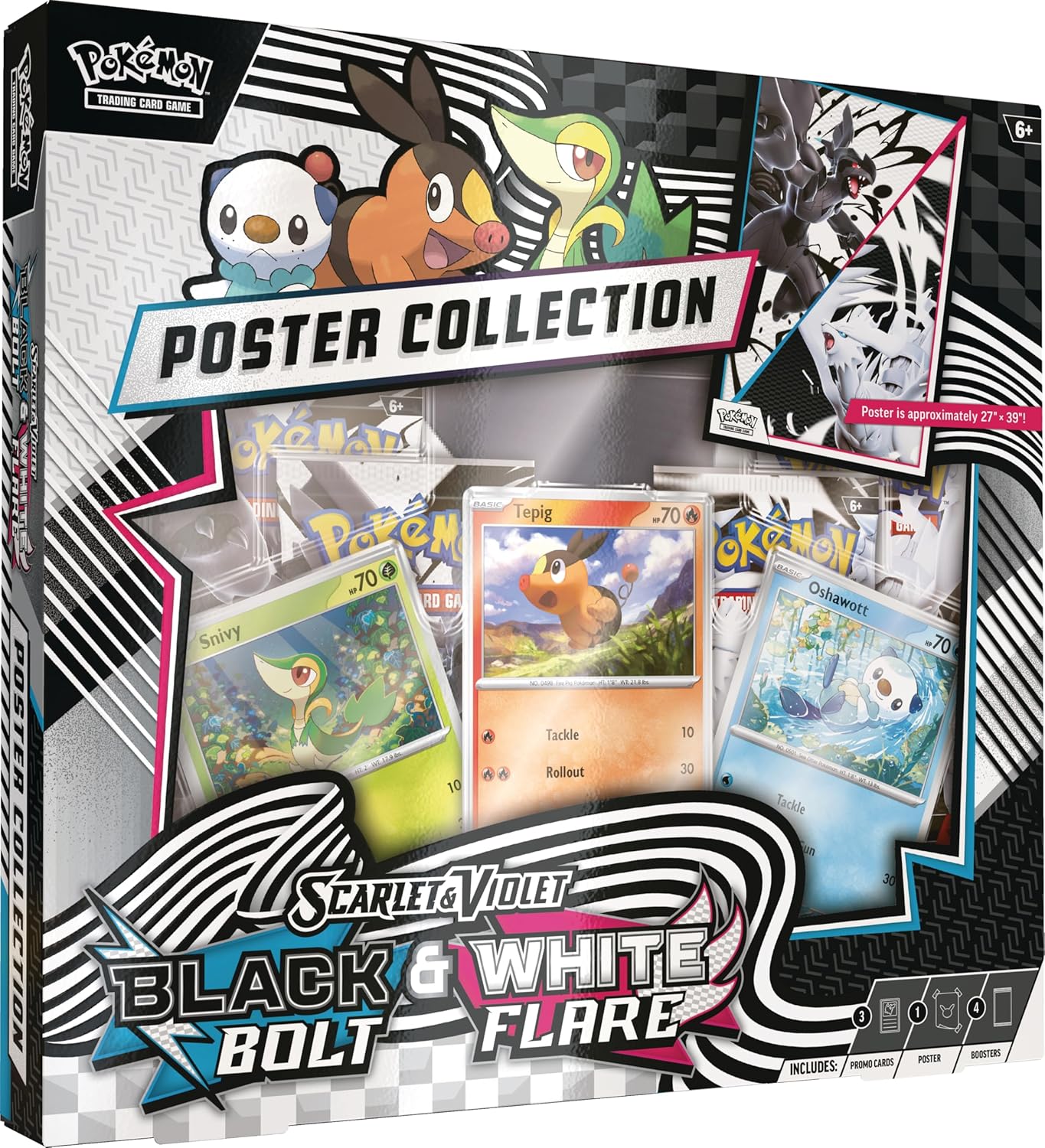 Pokemon TCG Black Bolt/White Flare Poster Collection