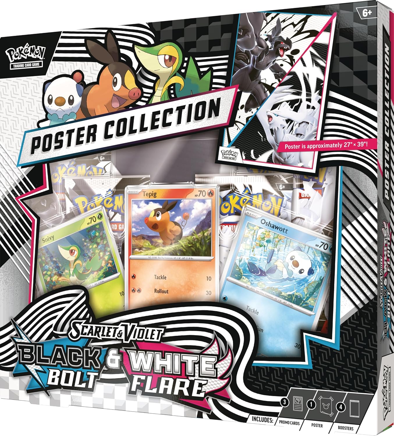 Pokemon TCG Black Bolt/White Flare Poster Collection