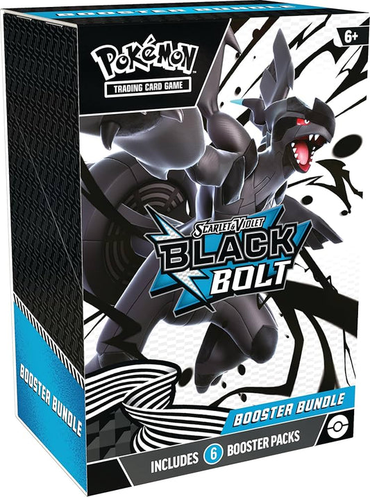 Booster Bundle Pokémon TCG Black Bolt - Caja con 6 Sobres