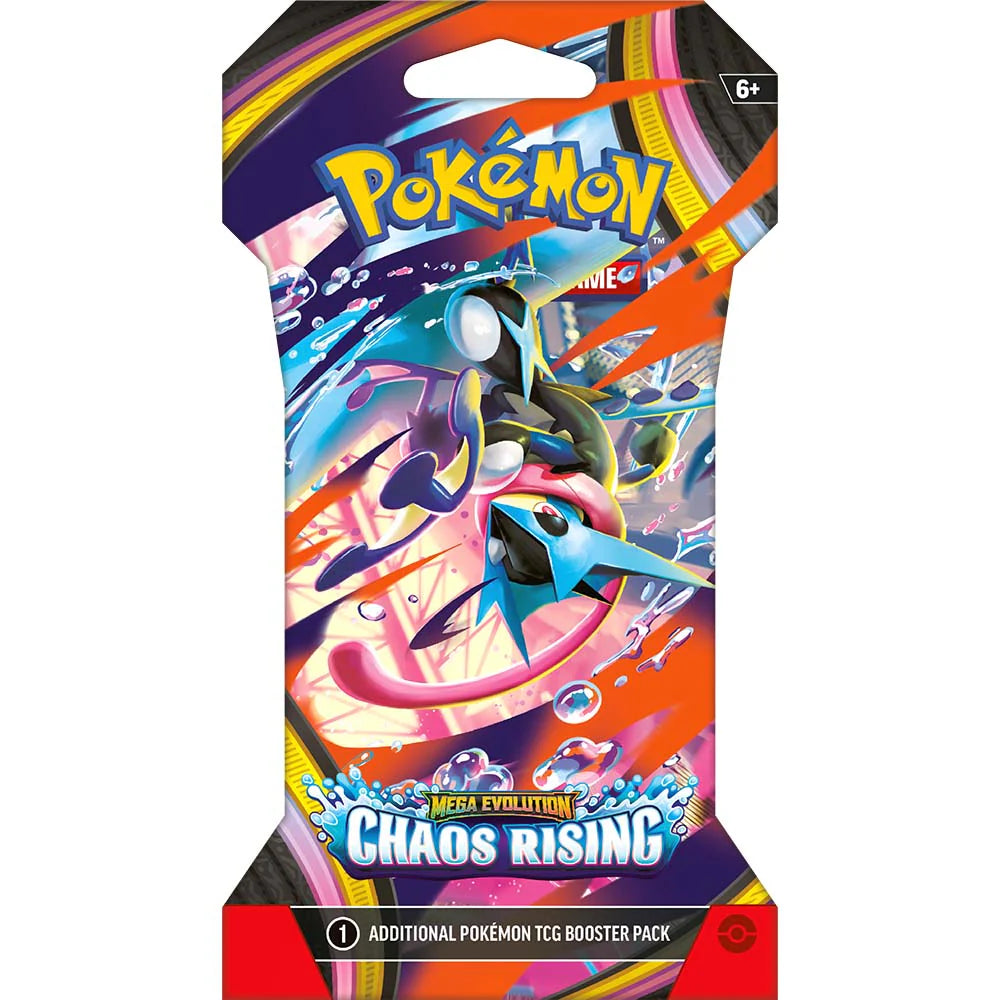 Pokemon TCG Mega Evolution Chaos Rising Sleeved Booster Pack - pack con sleeve coleccionable preventa - Lofty TCG