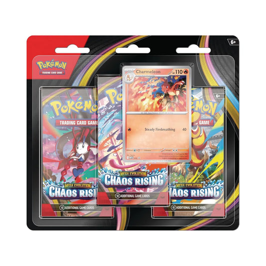 Pokemon TCG Mega Evolution Chaos Rising 3-Pack Booster Blister - 3 packs + promo preventa 22 mayo 2026 - Lofty TCG