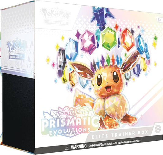 Pokémon TCG Prismatic Evolutions Elite Trainer Box (ETB) - Caja de Entrenador con Eevee