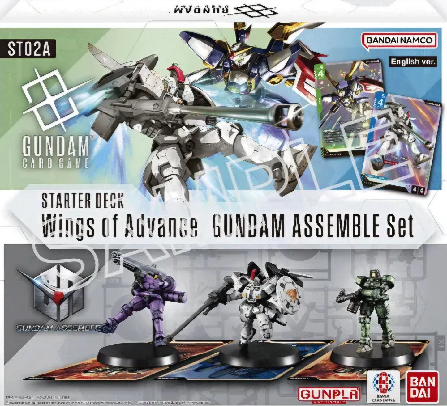 Gundam TCG - Starter Deck 02 (ST02A) con Gunpla Miniature